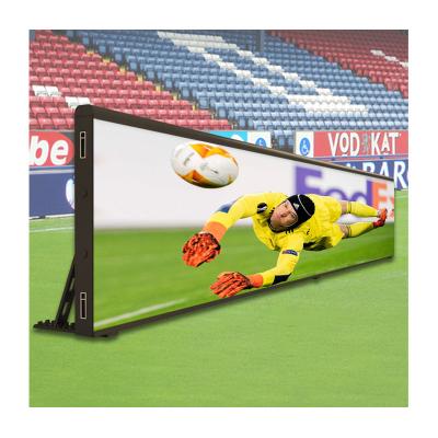 China P10 P8 P6 outdoor outdoor video wall module football stadium perimeter soft led display screen football led scoreboard panel price for sale