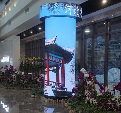 China Indoor P2.5 Advertising Soft Flexible Cylindrical LED Screen Customization Wall Video Led Screens Soft Vertical Curve Led Display Panel for sale