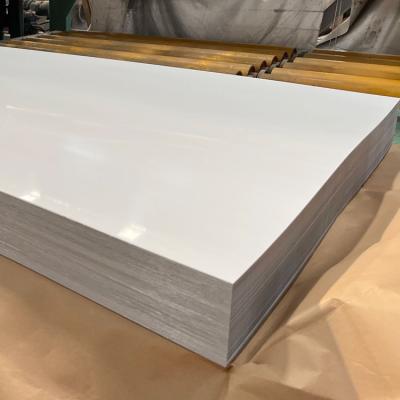 China Home Appliance Slot Edge Cold Rolled Stainless Steel BA Finish Face With White PVC 0.36 0.45 06 0.5mm Thickness Plates For Home Appliance for sale