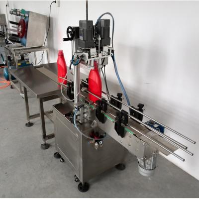 China Beverage PLC Touched Head Penal Automatic Screw Pump Bottle Spray Capping Machine for sale