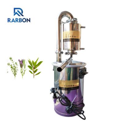 China Distillation Flowers Herb Roots Plants 10L Essential Oil Extractor Home Essential Oil Distiller for sale