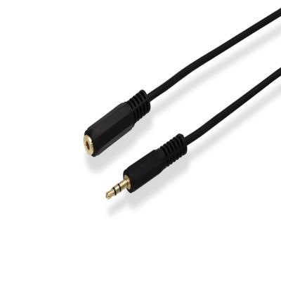 China Speaker Male To Female Stereo Aux Cable 3.5mm Extension Cable For Car Audio Cable for sale