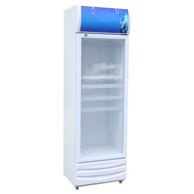 China PROMETHEUS Factory Direct Single-temperature Showcase Fridge Glass Door Beverage Refrigerator for sale