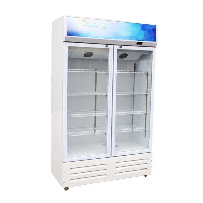 China Single-temperature PROMETHEUS Manufactures Glass Beverage Beverage Showcase Door Display Freezer For Supermarket for sale