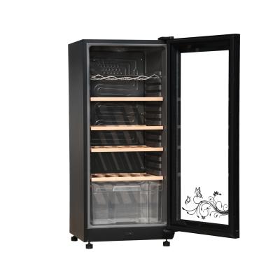 China PROMETHEUS Simple Table Chinese Supplier Glass Bottle Door Wine Cooler Wine Display Cooler Fridge Display Fridge for sale