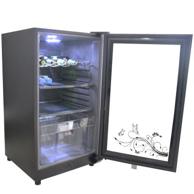 China Simple Wholesale High End Designer PROMETHEUS Black Wine Cooler Wine Cabinet Refrigerators Is Selling A New for sale