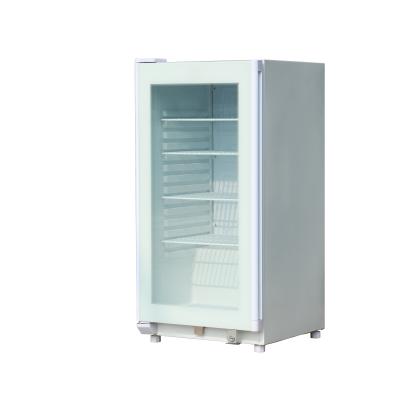 China PROMETHEUS Commercial Upright Single Glass Door Cooler Wine High Quality Beverage Bottles Fridge / Beverage Bottle Display Cooler for sale