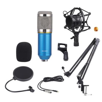 China Super Sensitive Gooseneck Microphone Cable Bm-800 Condenser Microphone with Stand Cable Filter Wind Screen for Family KTV and Recording for sale