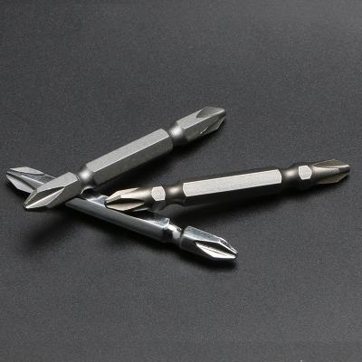 China Imprecision Dimension Best Quality Hand Tool S2 Cross Bit Steel Double Head Electric Screwdriver Bit for sale