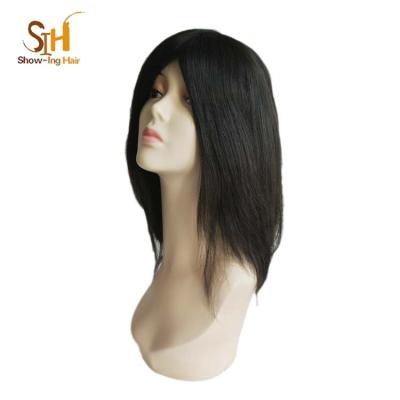 China Natural Straight Human Hair 100% Mongolian Human Hair Cancer Virgin Hair Medical Wig for sale