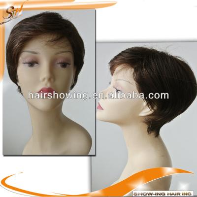 China Mono Natural Straight Hair Top Short Wig for sale