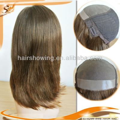 China Full Wave Regular Durable Hair Mono Top Cap Wig for sale