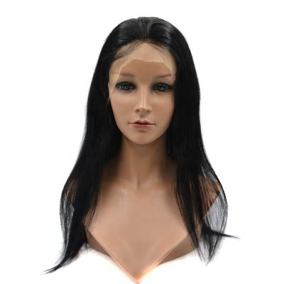 China Custom Made Natural Straight Peruvian Human Hair Full Lace Wig Full Lace Front Wigs for sale