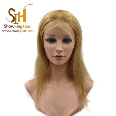 China Glueless Silk Top Natural Full Lace Human Hair Brazilian Human Hair Wigs For Woman for sale