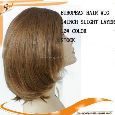 China Natural Virgin European Jewish Hair Wig Fast Delivery Kosher Wave Wigs In Stock for sale