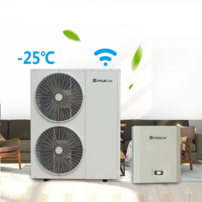 China Sprsun R410A EVI -25 Degree DC Inverter Heat Pump Outdoor Air Source Heat Pump With WIFI OEM China Brand Multi Function for sale