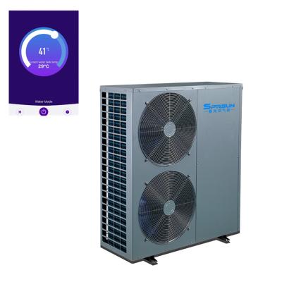 China Hotel With 20 Years Experience 8KW - 72KW EVI Heat Pump Water Heater Air Conditioner With WIFI Control for sale