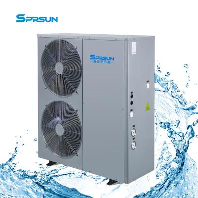 China Hotel Sprsun EVI Heat Pump 18KW 20KW Air Source for Europe marekt House heating+hot water for sale