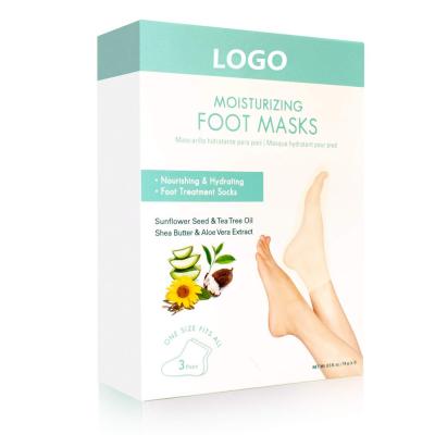 China Grausamkeits-freier Fuß-befeuchtende Maske, Shea Butter Foot Moisturizer Booties zu verkaufen