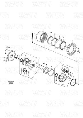 China VOE14575732 Steel Excavator Travel Gearbox For Volvo Catalog EC240B for sale