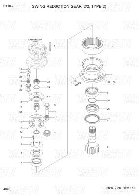 China Customizable Color Excavator Final Drive Motor R110-7 39N4-12100 Catalog for sale