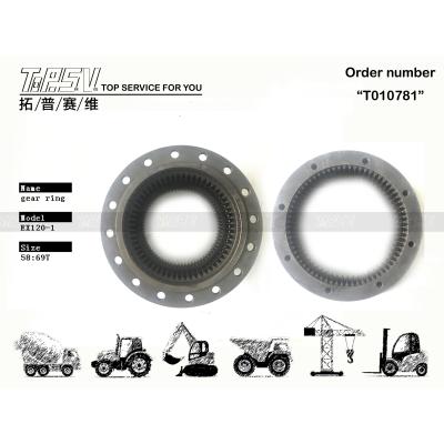 Cina EX120-1 Swing Ring Gear per escavatori 1010014 Resistenza all'usura per la rotazione in vendita