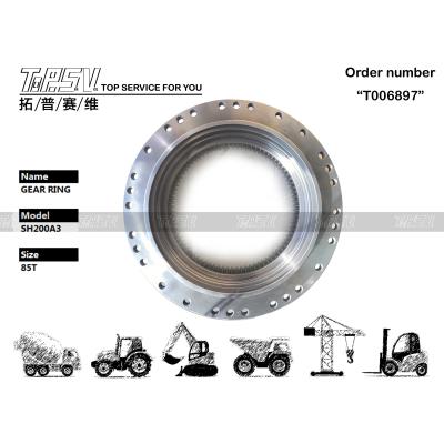 China SK250 Excavadora Viaje Anillo de engranaje interior LQ15V00007S078 Alta disponibilidad en venta