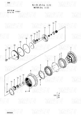 Китай HITACHI EX55UR-3 ZX55UR ZX55UR-HHE Каталог экскаваторов 0732201 продается