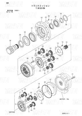 China Excavator Swing Motor Catalog for Machinery and Energy Mining 9287538 ZX60-HCMC for sale