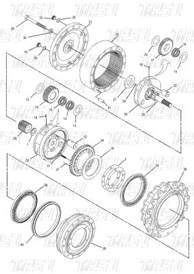 Chine Confiable 350-0452 E315D Excavateur Voyage Drive Catalogue Pièces moteur Excavateur Réducteur d' oscillation à vendre