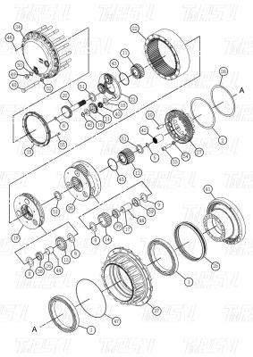 Chine Bolt On Planétaire 511-6013 527-7082 514-9423 514-9426 326D Excavateur Voyage Drive Pour l' énergie à vendre