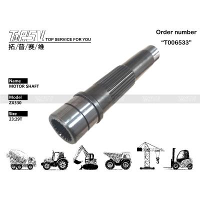 China Steel Excavator Hydraulic Piston Rod 2047884 ZX330-3 Excavator Travel Motor Shaft for sale