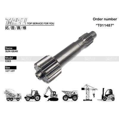 China Einfach installieren E303 Baggerfahrt 1 Stufe Sonnenräder Getriebe für Maschinenreparaturwerkstätten zu verkaufen