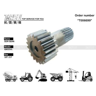 China Anpassungsfähiger Exkavator GM35VL Fahrt Sonne Getriebe für Maschinenreparaturwerkstätten Stahl zu verkaufen