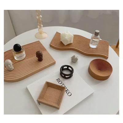 China Home.Restaurant.Bar.Hotel.Wedding. Latest Super Markets MINGCAN Promotion Modern Kitchen Barware Design Serving Wooden Small Trinket Tray For Tableware Natural Decoration for sale