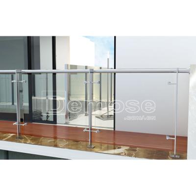 China DEMOSE Modern Balcony Stainless Steel Railing Glass Thickness Custom for sale