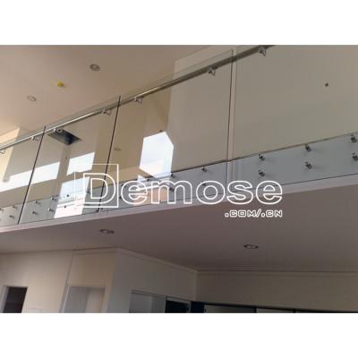 China Minimalist Plexiglass Railings Frameless Glass Deck Railings Designs for sale