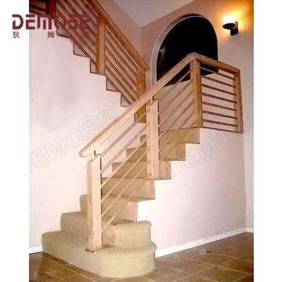 China Modern Simple Design Handrail Interior Solid Wood Baluster For Staircase for sale