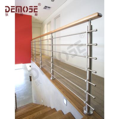 China DEMOSE Modern Tubular Stainless Steel Railing For Stairs for sale