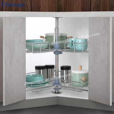 China Expanded Sustainable Kitchen 270 Rotate Basket For Corner Cabinet for sale