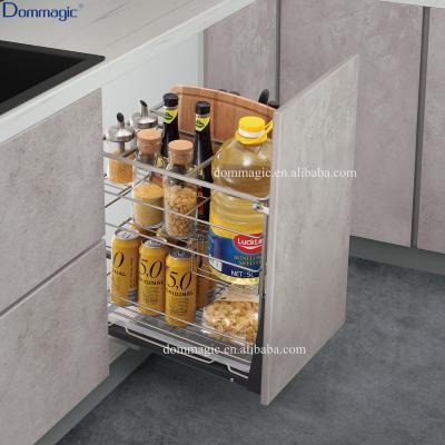 China Sustainable Kitchen Cabinet Soft-End Multi-Purpose Pull Out Basket for sale