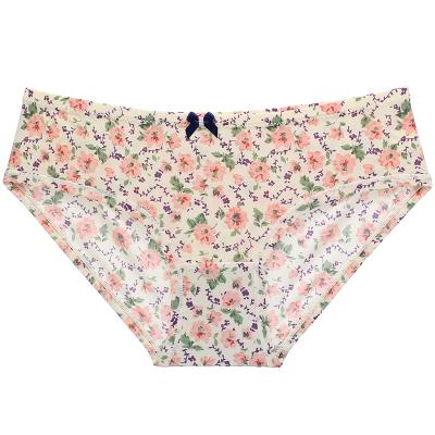 China Wholesale RABBIT Women's SIX Breathable Floral Panties Printed Panties Women Lady Young Your Panties for sale