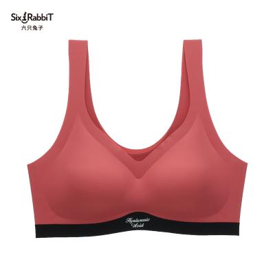 China The SIX RABBIT fashion sports QUICK DRY bras for women fitness yoga high quality seamless bra top padded for sale