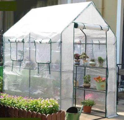 China Flower Vegetable Growing Small PVC Household Backyard Plastic Sheet Greenhouse for sale