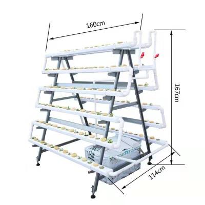 China Hot Selling Chinese Style PVC Pipe Hydroponic Growing Systems For Vegetable for sale