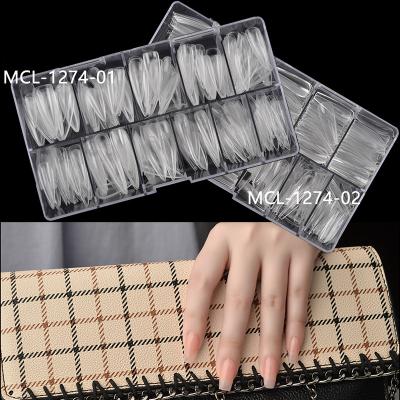 China Newest Nail Art Decoration Supplies Hot Selling Packing Box Fake Nail Tip Press On Tips Fake Ballerina Stilettos for sale