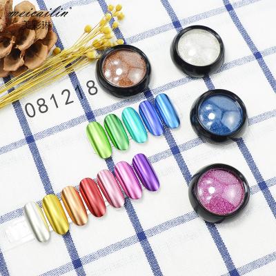 China Nail Beauty Products Nail Art Powder Mirror Glitter Metallic Nail Art Dipping Powder Wholesale For Women for sale