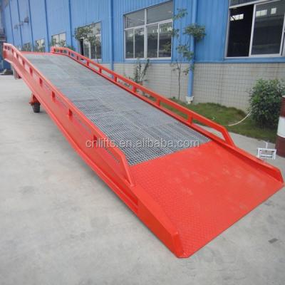 China Mobile 10T Hotels Yard Ramp Manufacturer Forklift Container Dock Ramps for sale