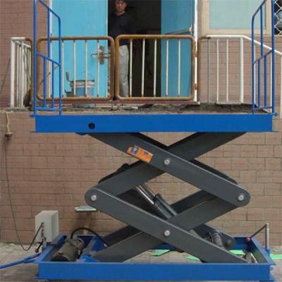 China Hotels Fixed Hydraulic Scissor Lift Platform For Loading Goods for sale