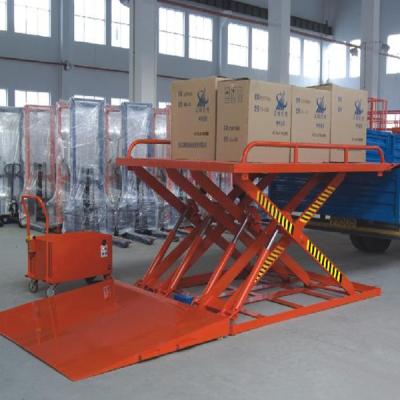 China Hotels Non Pitch Mini Scissor Lift Platform for Small Truck Loading and Dock Lift for sale